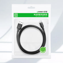 Заредете изображение във визуализатора на галерията – Ugreen US184 20883 USB-A 3.0 / USB-C 3A cable 1.5m - black
