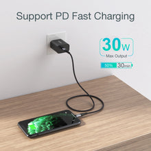 Заредете изображение във визуализатора на галерията – Choetech IP0039 USB-C / Lightning MFi cable, 1.2m long - black
