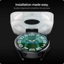 Заредете изображение във визуализатора на галерията – Spigen Glas.tR EZ Fit tempered glass for Samsung Galaxy Watch 6 Classic (47 mm) - 2 pcs.
