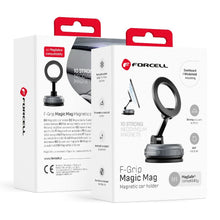 Заредете изображение във визуализатора на галерията – FORCELL Magic Mag Magnetic Suction Cup Phone Holder Compatible with MagSafe black
