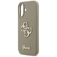 Заредете изображение във визуализатора на галерията – GUESS case for IPHONE 17 GUHCP17SSC4GSMW (Silicone W/ Big 4G Script) brown
