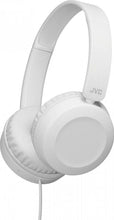 Заредете изображение във визуализатора на галерията – Wired Headband headphones with microphone jack 3,5mm JVC HA-S31M-B-E white
