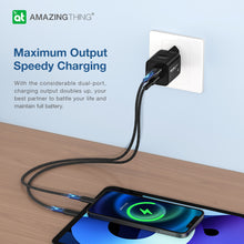 Заредете изображение във визуализатора на галерията – Amazing Thing Wall charger Speed Pro EUPD20WB - USB + Type C - QC 3.0 PD 20W 3A black
