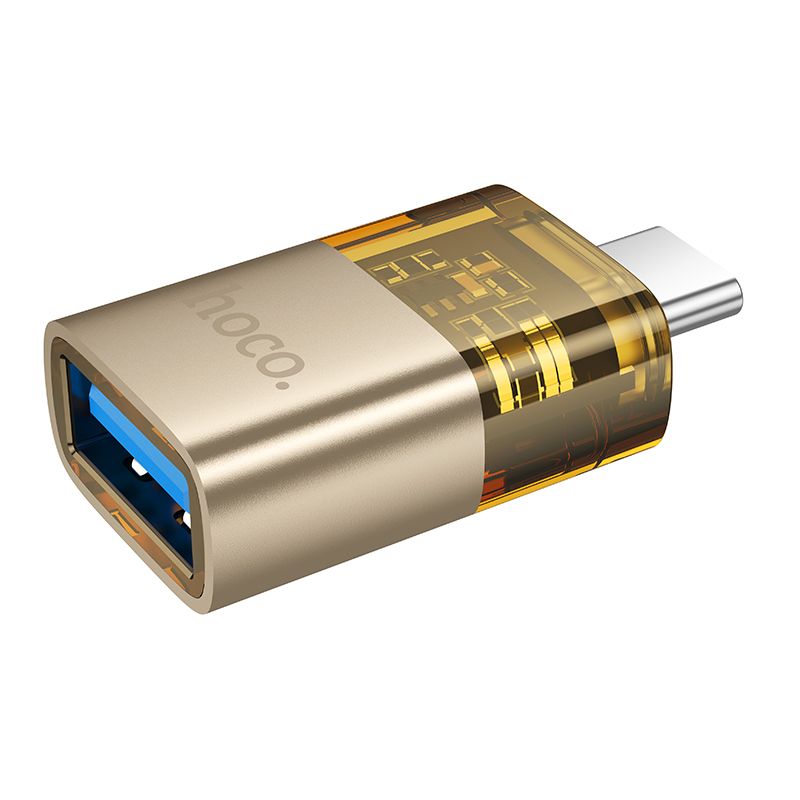 HOCO adapter OTG Type C (male) to USB A (female) UA36B gold