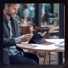 Заредете изображение във визуализатора на галерията – Nillkin Bumper Leather Case Pro case for Samsung Galaxy Tab S9 FE+ - black
