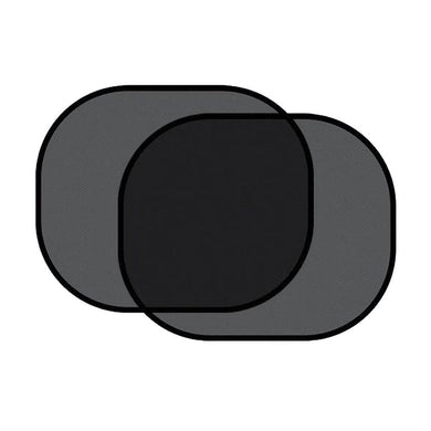 Car sun visor with suction cups for rear windows black