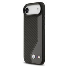 Заредете изображение във визуализатора на галерията – BMW case for IPHONE 17 Air compatible with MagSafe BMHMP17M25PCCSCAK (PU Carbon Logo) anthracite
