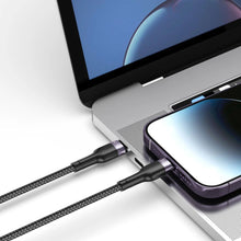 Заредете изображение във визуализатора на галерията – Tech-Protect UltraBoost 2 Lightning / USB-C PD cable 30W 3A 0.25m - black
