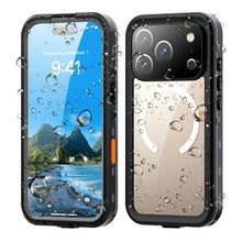 Заредете изображение във визуализатора на галерията – Waterproof case SHELLBOX DOT compatible with MagSafe for IPHONE 17 Pro Max black
