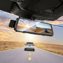 Заредете изображение във визуализатора на галерията – Dashcam for rearview mirror with a display 9,66" 1080p/30fps + rear camera 720p/30fps Hoco DV16 black
