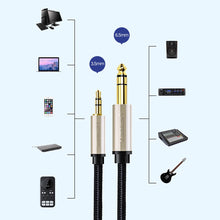Заредете изображение във визуализатора на галерията – Ugreen AV127 10630 audio TRS cable mini jack 3.5mm / jack 6.35mm 5m - gray
