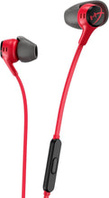 Заредете изображение във визуализатора на галерията – Wire earphones Jack 3,5 mm HyperX Cloud Earbuds 2 1,2 m red

