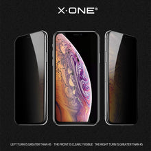 Заредете изображение във визуализатора на галерията – X-ONE Full Cover Extra Strong Privacy - for iPhone 18 PRO (full glue) tempered glass 9H
