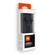 Заредете изображение във визуализатора на галерията – Wire earphones Jack 3,5 mm JBL C200Si blue
