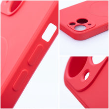 Заредете изображение във визуализатора на галерията – SILICONE MAG COVER case compatible with MagSafe for IPHONE 17 red
