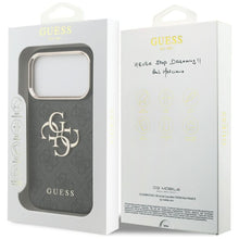 Заредете изображение във визуализатора на галерията – GUESS case for IPHONE 17 Pro GUHCP17L4GMGCGR (PU W/ Big 4G Classic Logo) gold black
