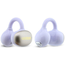 Заредете изображение във визуализатора на галерията – Wireless earphones OWS Guess Metalic Finish Electropated Parts Classic Logo purple

