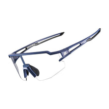 Заредете изображение във визуализатора на галерията – Rockbros 10174 photochromic UV400 cycling glasses - blue
