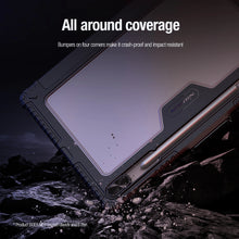 Заредете изображение във визуализатора на галерията – Nillkin Bumper Leather Case Pro case for Samsung Galaxy Tab S9 FE+ - black
