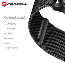 Заредете изображение във визуализатора на галерията – FORCELL F-DESIGN FS11 magnetic stailess steel strap for SAMSUNG Watch 22 mm black
