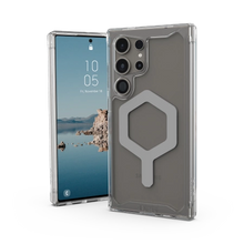 Заредете изображение във визуализатора на галерията – UAG Plyo Pro Magnet case for Samsung Galaxy S24 Ultra with magnetic module - transparent-gray
