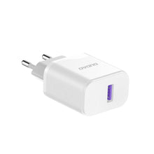 Заредете изображение във визуализатора на галерията – Dudao A20EU USB-A 18W wall charger - white + USB-A - micro USB cable
