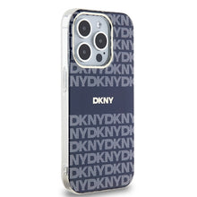 Заредете изображение във визуализатора на галерията – Original Case DKNY hardcase IML Mono &amp; Stripe MagSafe DKHMP15XHRHSEB for Iphone 15 Pro Max blue
