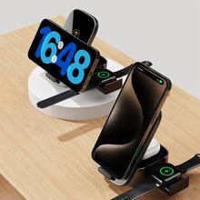 Заредете изображение във визуализатора на галерията – Dudao A11Pro+ inductive charger 15W 3in1 for phone / smartwatch / headphones - black
