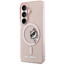 Заредете изображение във визуализатора на галерията – KARL LAGERFELD case for SAMSUNG S26 KLHMS26S6HCPSCP (Magnetic IML Peekaboo Choupette) pink
