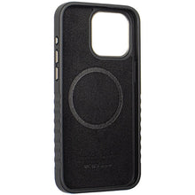 Заредете изображение във визуализатора на галерията – Audi Genuine Leather case with MagSafe for iPhone 15 Pro Max - black and red

