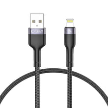 Заредете изображение във визуализатора на галерията – Tech-Protect UltraBoost 2 Lightning / USB-A Cable 2.4A 0.25m - Black
