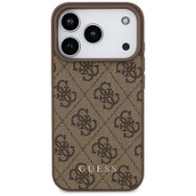 Заредете изображение във визуализатора на галерията – GUESS case for IPHONE 17 Pro GUHCP17LG4GFBR (PU 4G Classic) brown
