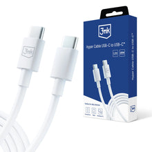 Заредете изображение във визуализатора на галерията – 3mk Hyper Cable USB-C / USB-C 100W 1.2m - white
