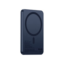 Заредете изображение във визуализатора на галерията – Powerbank compatible with MagSafe Forcell F-Energy Slim F5K9 QC4.0 PD3.0 15W 5000 mAh navy blue
