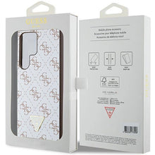 Заредете изображение във визуализатора на галерията – Guess 4G Triangle case for Samsung Galaxy S24 Ultra - white
