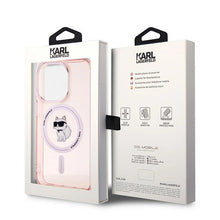 Заредете изображение във визуализатора на галерията – Karl Lagerfeld IML Choupette MagSafe case for iPhone 14 Pro - pink
