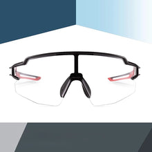 Заредете изображение във визуализатора на галерията – Rockbros 10173 photochromic UV400 cycling glasses - black and red
