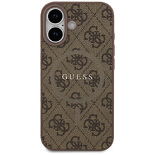 Заредете изображение във визуализатора на галерията – GUESS case for IPHONE 17 compatible with MagSafe GUHMP17SG4GFRW (PU 4G Ring Classic Logo) brown
