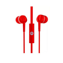 Заредете изображение във визуализатора на галерията – Wire earphones Jack 3,5 mm Motorola Pace 105 red
