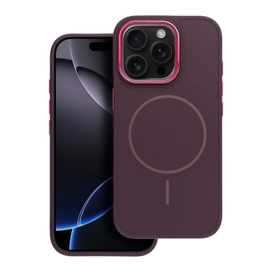 FRAME MAG COVER Case compatible with MagSafe for IPHONE 16 PRO purple