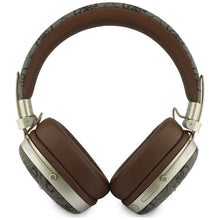 Заредете изображение във визуализатора на галерията – Wireless headphones Guess ENC Metal 4G Script Logo brown

