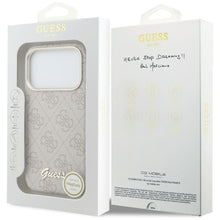 Заредете изображение във визуализатора на галерията – GUESS case for IPHONE 17 Pro Max compatible with MagSafe GUHMP17X5P4FWMSP (PU FW 4G Script) pink
