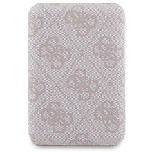 Заредете изображение във визуализатора на галерията – Guess 4G Metal Logo case set for iPhone 15 Pro + 5000mAh MagSafe power bank - pink
