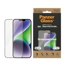 Заредете изображение във визуализатора на галерията – PanzerGlass Ultra-Wide Fit Antibacterial Tempered Glass with Positioner for iPhone 14 Plus / 13 Pro Max
