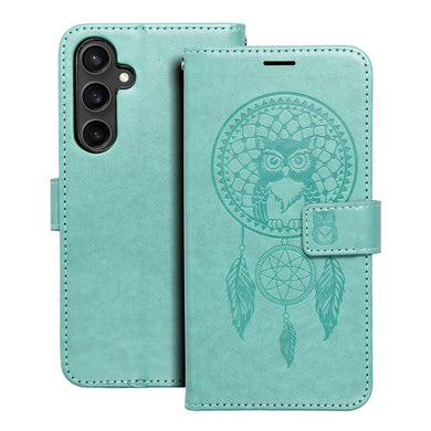 Калъф тип книга MEZZO за SAMSUNG S23 FE dreamcatcher зелен