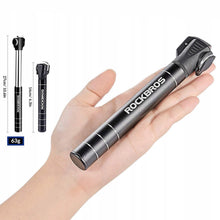 Заредете изображение във визуализатора на галерията – Rockbros JG-1040B bicycle pump small - black
