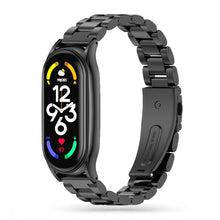 Заредете изображение във визуализатора на галерията – Tech-Protect Stainless bracelet for Xiaomi Mi Smart Band 7 / 7 NFC - black
