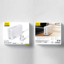 Заредете изображение във визуализатора на галерията – Dudao A228EU GaN charger 1x USB-A 4x USB-C PD 228W - white
