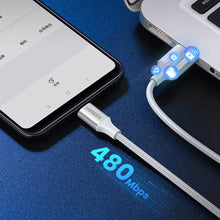 Заредете изображение във визуализатора на галерията – Ugreen US288 60133 USB-A / USB-C QC 3.0 3A 2m cable - white
