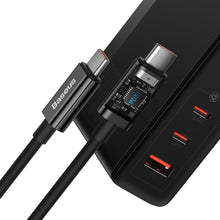 Заредете изображение във визуализатора на галерията – Baseus GaN5 Pro fast charger 2xUSB-C + USB 140W EU black (CCGP100201)
